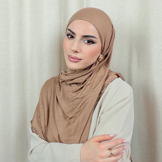 Jersey Hijab mit Wellen