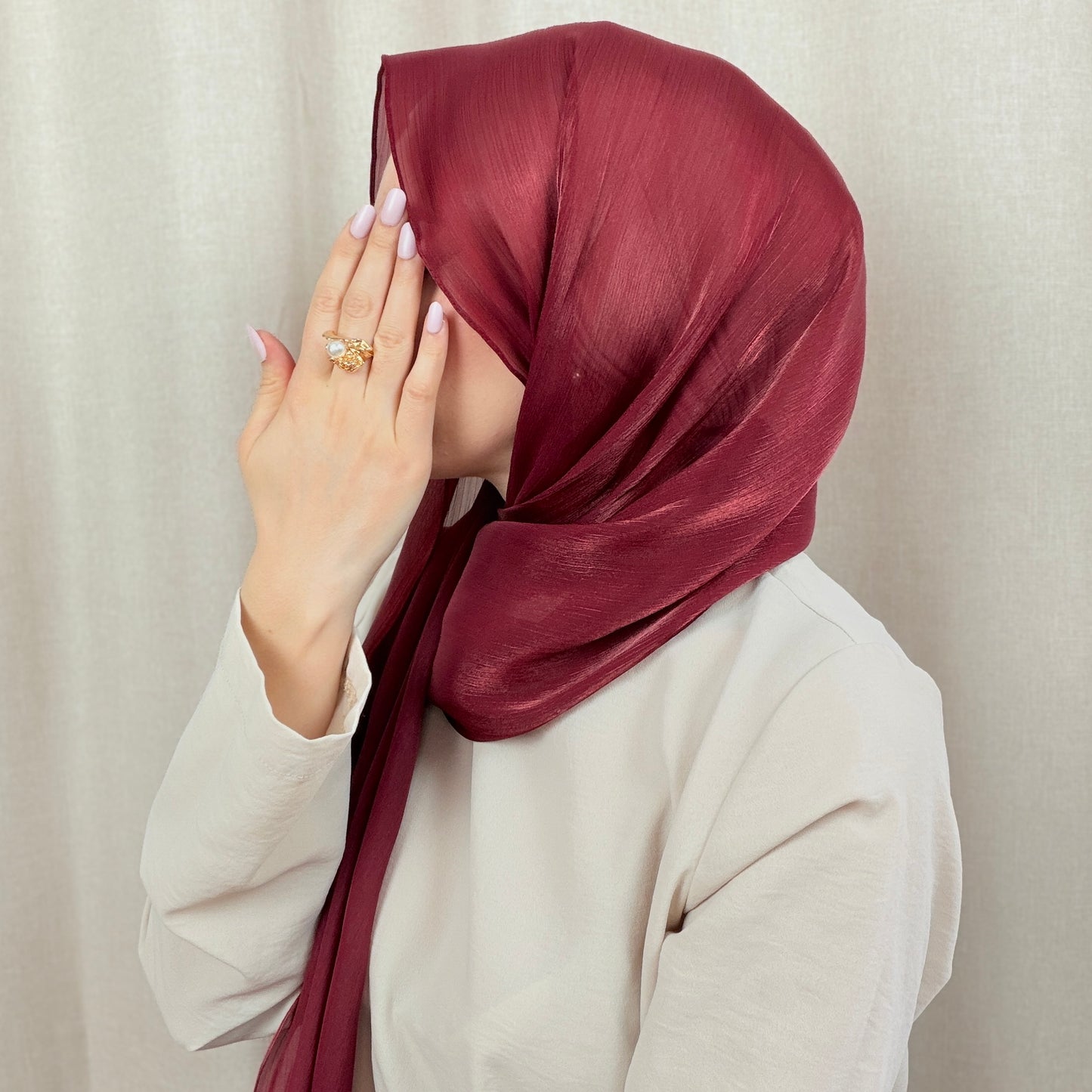 Soft Shimmer Hijab