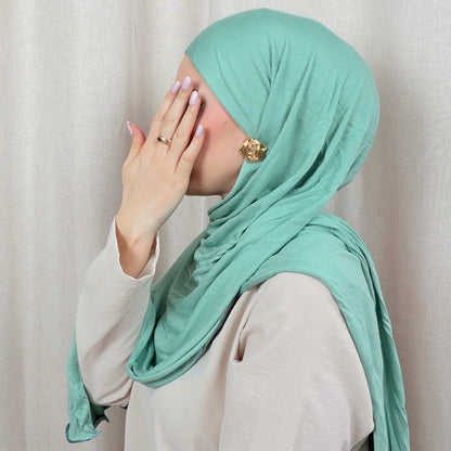 Jersey Hijab mit Wellen