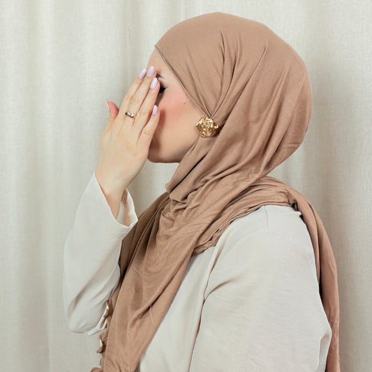 Jersey Hijab mit Wellen