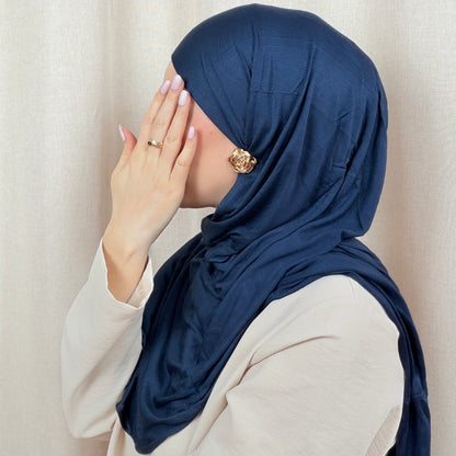 Jersey Hijab mit Wellen