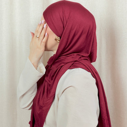 Jersey Hijab mit Wellen