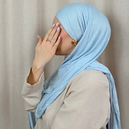 Jersey Hijab mit Wellen