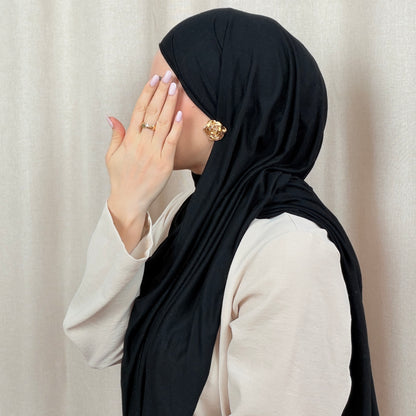 Jersey Hijab mit Wellen