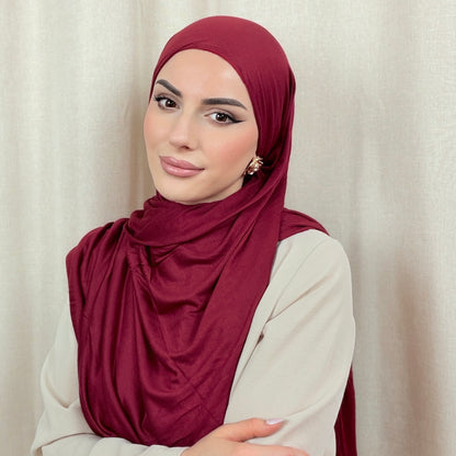 Jersey Hijab mit Wellen