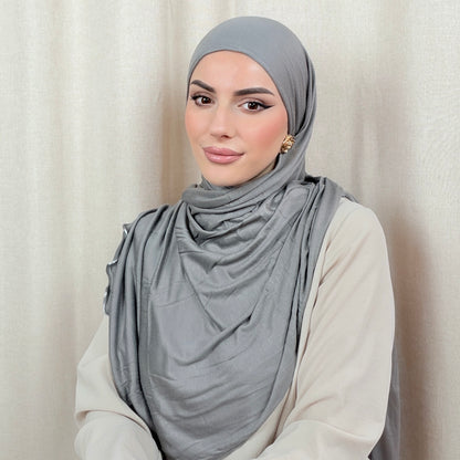 Jersey Hijab mit Wellen