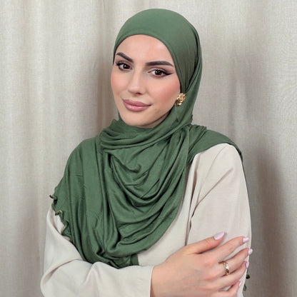 Jersey Hijab mit Wellen