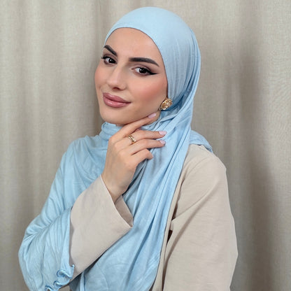 Jersey Hijab mit Wellen
